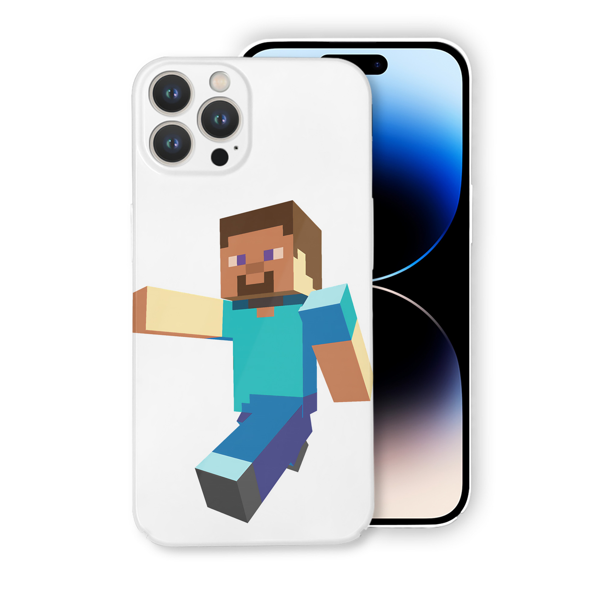 （画像用） マインクラフト ブロックの世界 Minecraft MC Block world 【iPhone 14シリーズ対応】ハードケース